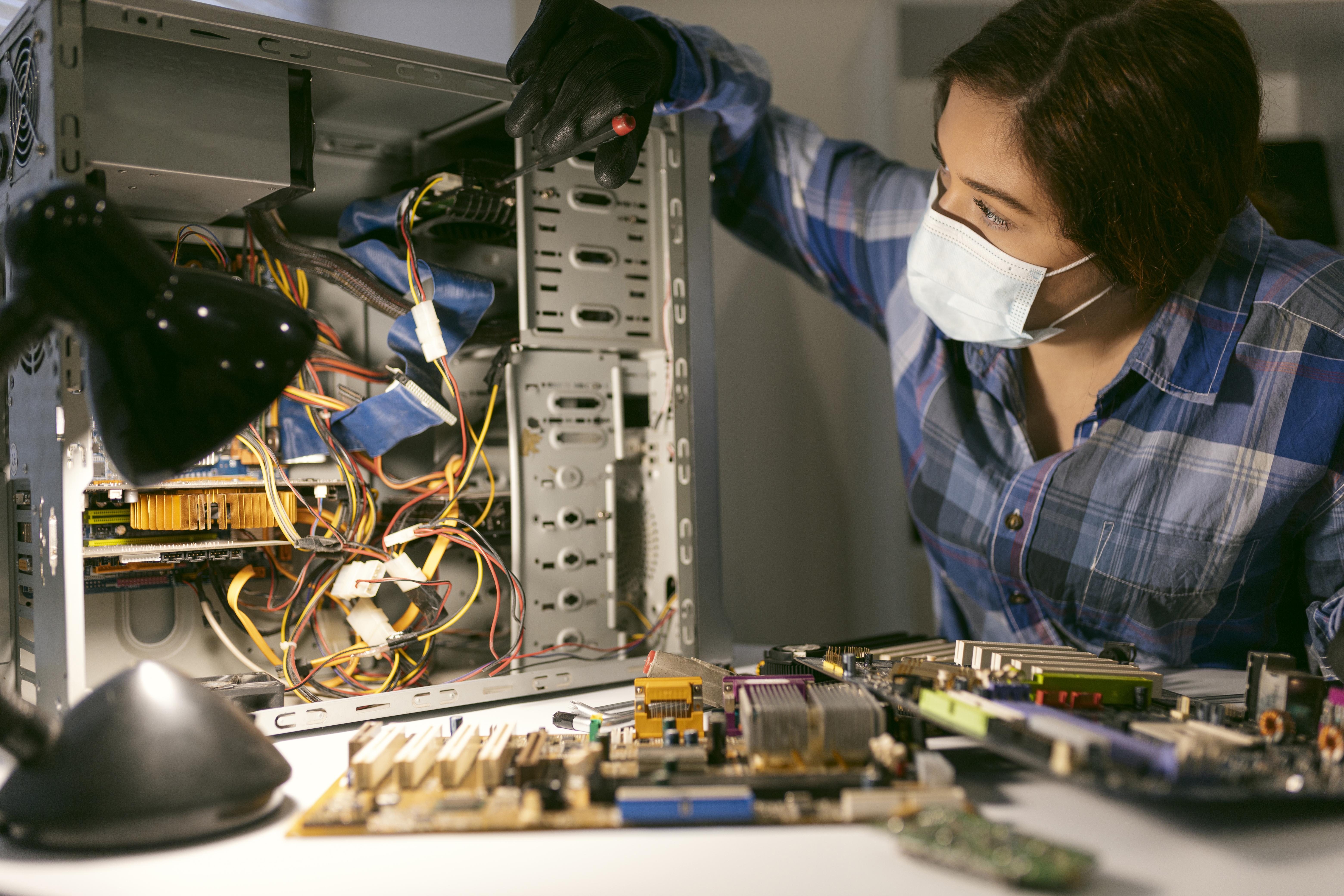 portrait-female-working